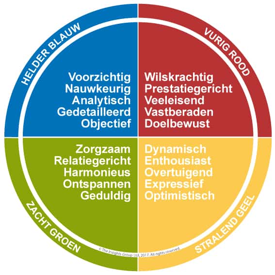 Insights Discovery DISC Kleurenprofiel Coaching Team